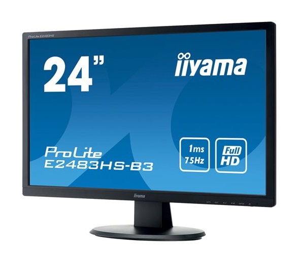 Bekijk afbeelding 2 van IIYAMA ProLite E2483HS 61cm 24inch FHD LED-backlit monitor 1ms